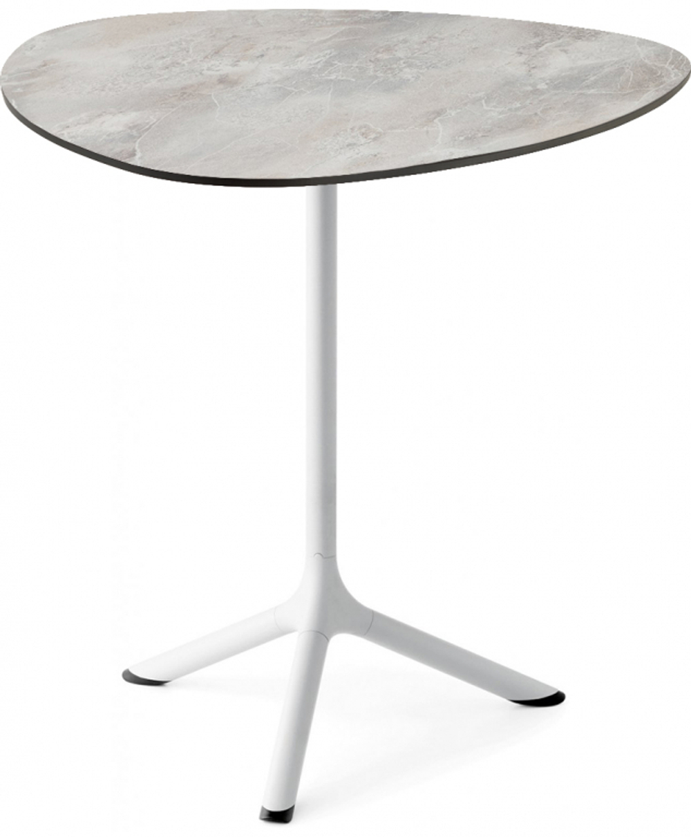 Стол ламинированный обеденный Scab Design Tripe, белый, каменный