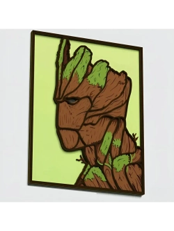 3D Картина по номерам из дерева Грут, 23x30 см