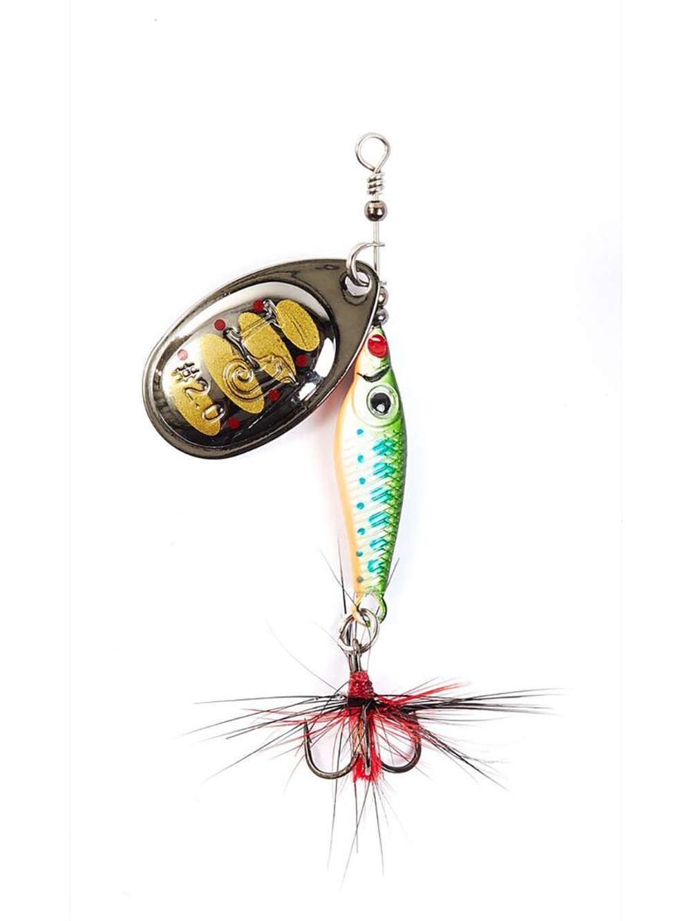 Блесна вращающаяся Lucky John TRIAN BLADE ROUND 9.0г 007