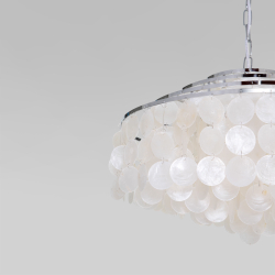 Подвесная люстра Eurosvet 3535/6 хром/перламутр