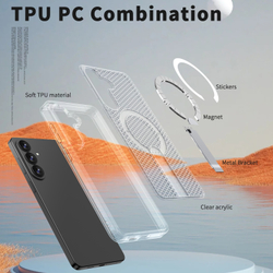 Прозрачный чехол Mesh Pro Magnetic Case для Samsung Galaxy S26+