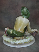 Статуэтка. Фарфор. Ранняя рыбалка. Capodimonte. Италия
