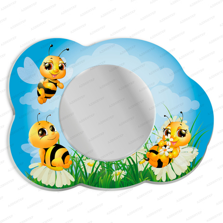 Зеркало фигурное  Пчёлки 150