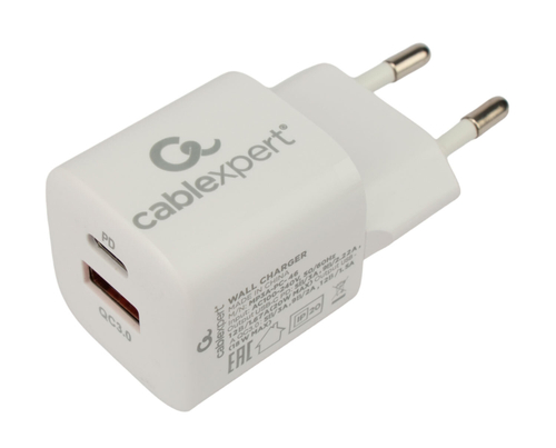 Зарядное уст. Cablexpert MP3A-PC-46 QC3.0/PD
