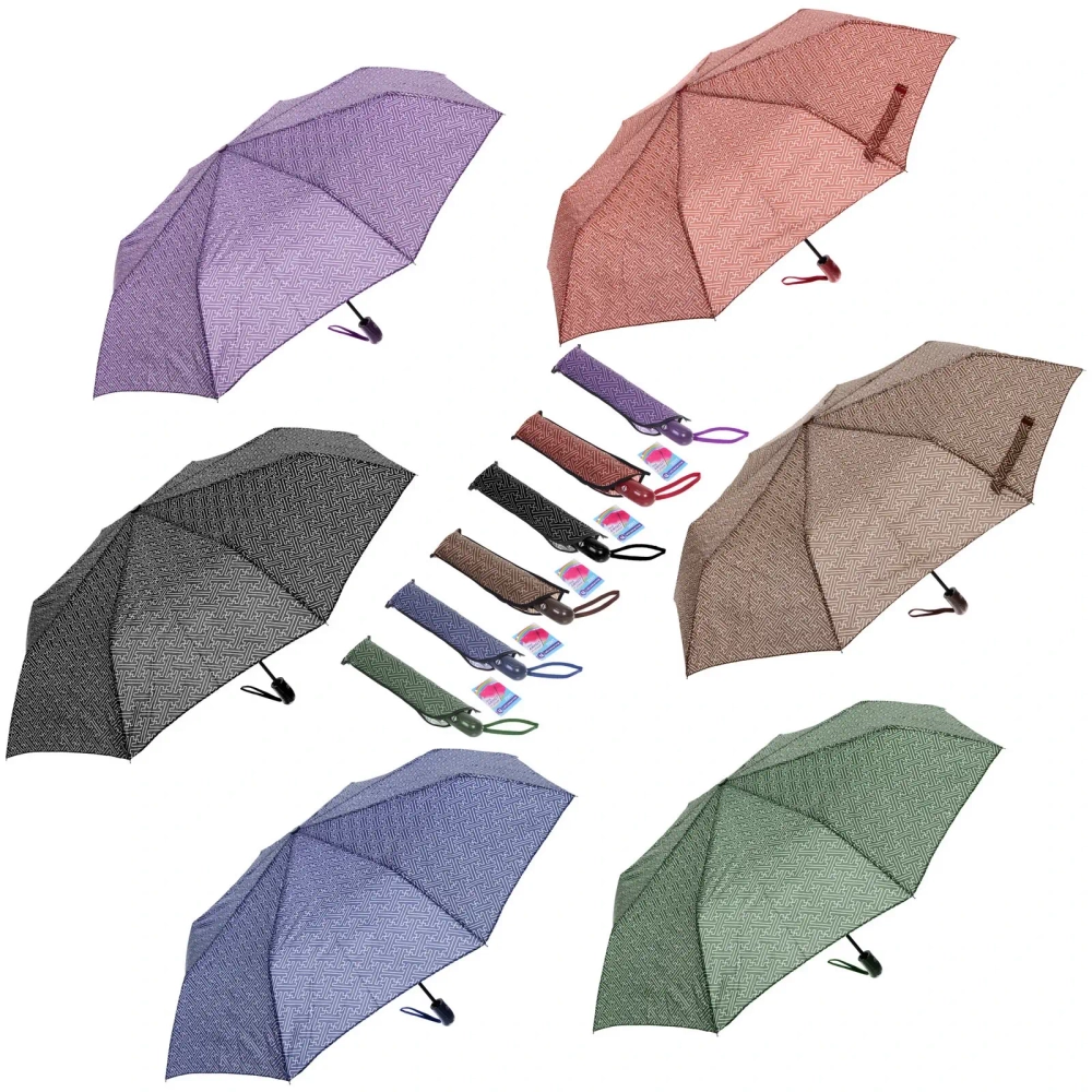 Зонт женский автомат «Ultramarine - Эрсэя», микс 6 цветов, 8 спиц, d-115см, длина в слож. виде 28см