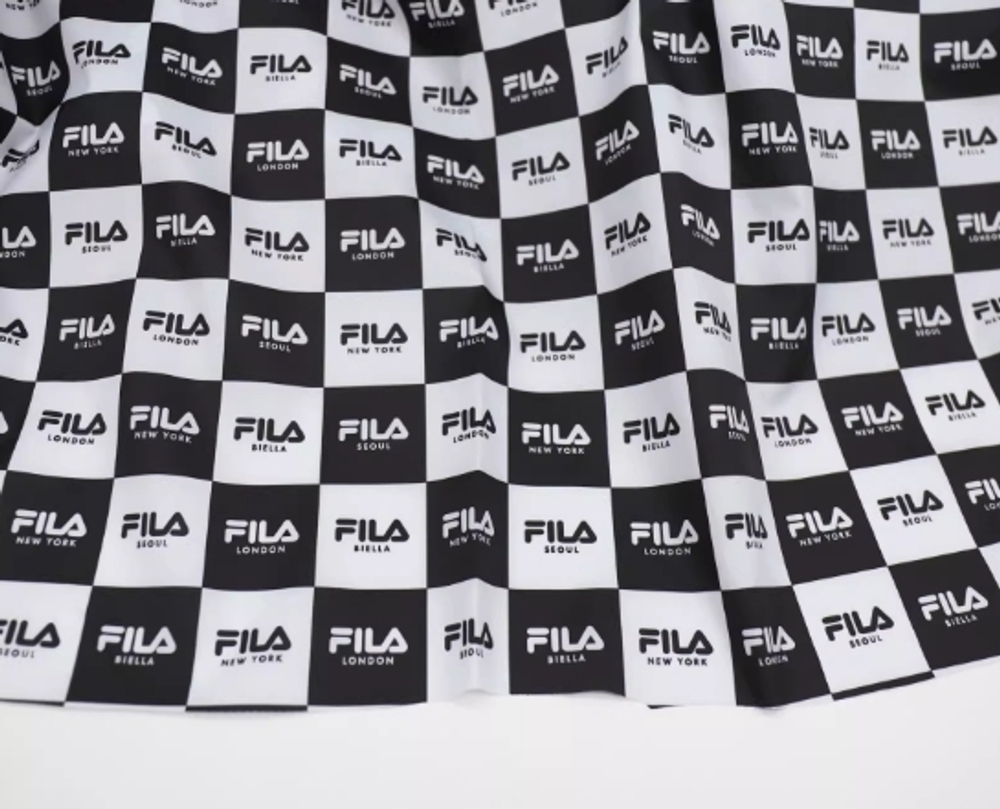 ЧЕРНО-БЕЛАЯ - Фирменная подкладочная ткань FILA (Ксения)