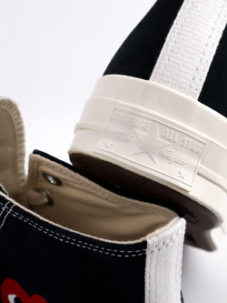 Кеды Converse x Comme des Garcons Play Chuck 70 CDG Hi Small Heart Black