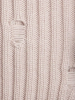 Шапка для девочки бини рваная и снуд осенние