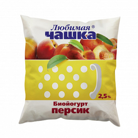 Биойогурт фруктовый персик Любимая чашка пп 0,45