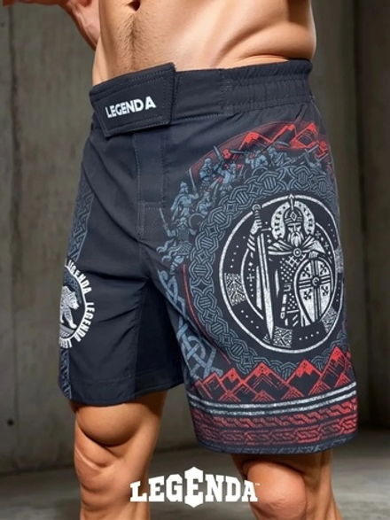 Шорты MMA Legenda Варяги 2 черные