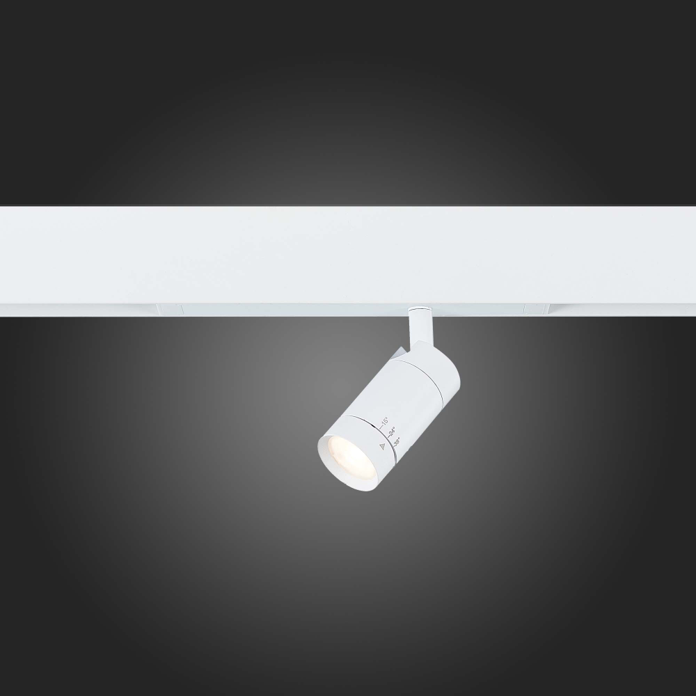 ST658.596.07 Св-к трек. SMART Zoom Белый LED 1*7W 2700K-6000K 400Lm Ra&gt;90 15-38 IP20 D40xH90 220V