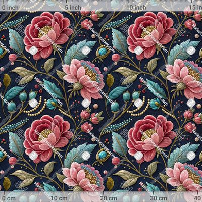 Розы пионы вышивка by Catmancer 508 DPI