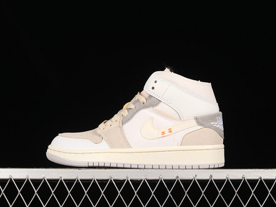 Jordan 1 Mid SE Craft Inside Out White Grey