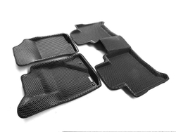 Коврики салона для TOYOTA Fortuner (2016-) Euromat 3D EVA черные Арт EM3DEVA-005102