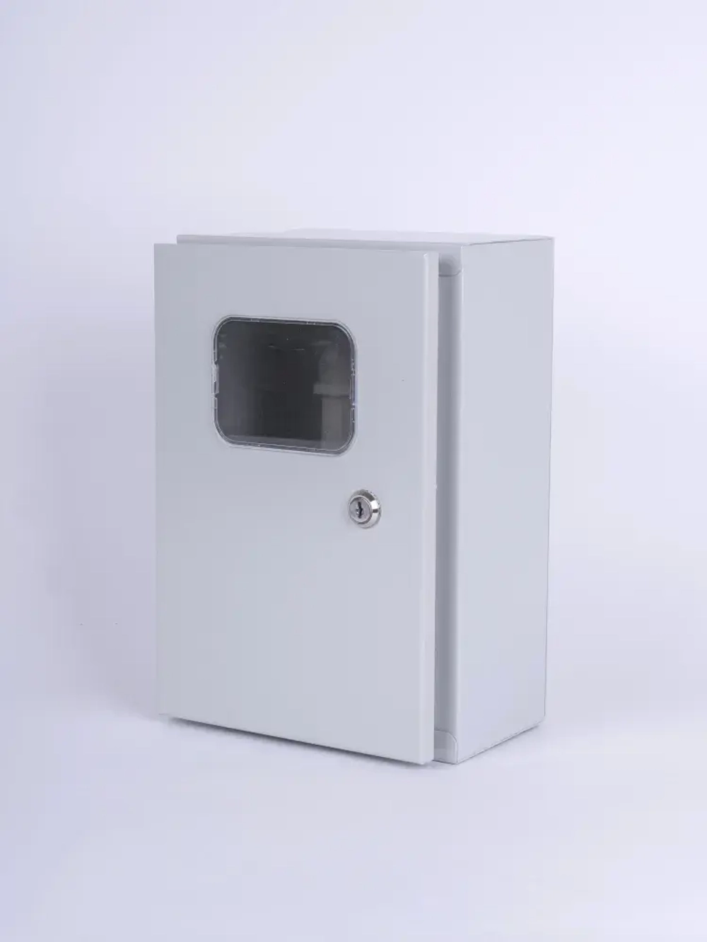 ЩУН-1х6 (300х200х125) IP54. Увеличенный под электрический счетчик и автоматические выключатели до 6 модулей Щит учетно-распределительный навесной ЩРУ 1Н6 IP54