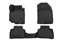 Коврики Optimum, 3D в салон SUZUKI Vitara, 2015- , кросс., 4 шт. (повышенная износостойкость, полиуретан, чёрные) Format.FORMAT.CARSZK00017