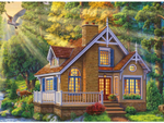 Алмазная мозаика 17*22см. на картоне "Домик мечты" с част. заполн. 26цв. (Арт. НД-8521)