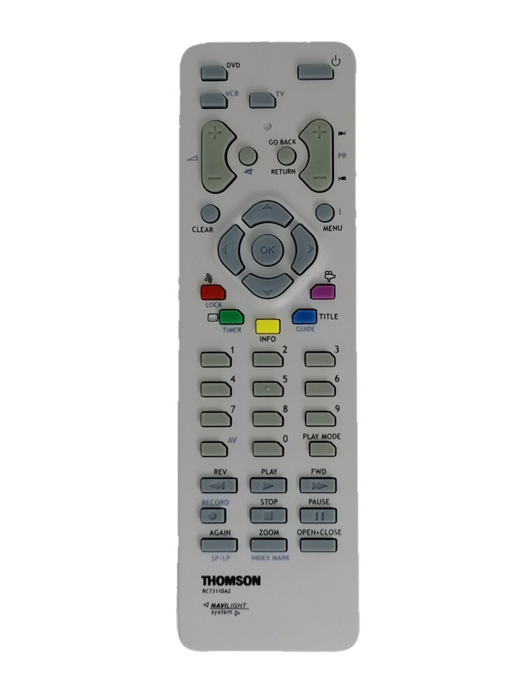 Пульт ДУ Thomson RCT311DA2 для DVD-проигрывателя Thomson