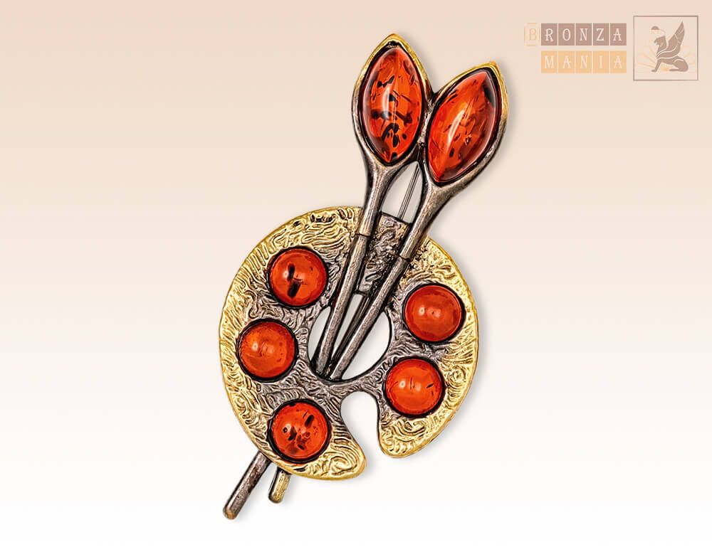 брошь Палитра