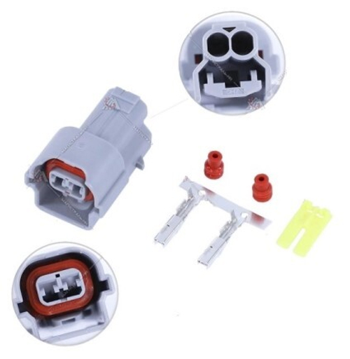 Разъем 1898004015AS 2-х контактный габаритных огней, повторителей поворотов Hyundai Solaris (VOLTON)