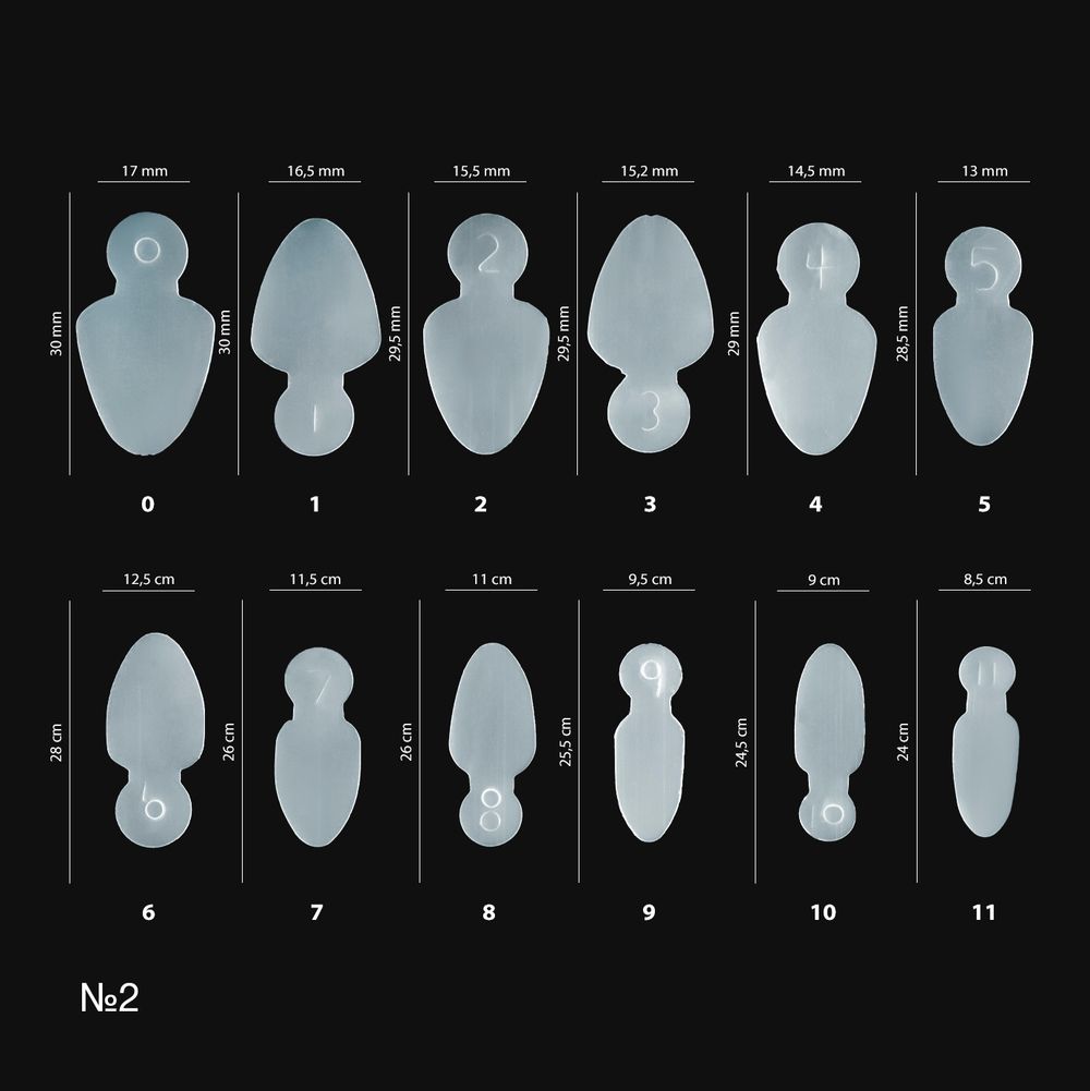 Irisk Силиконовые вкладыши для верхних форм Стандартные овальные, 60 ш