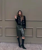 Юбка-миди IBLOWURMIND, Зеленый