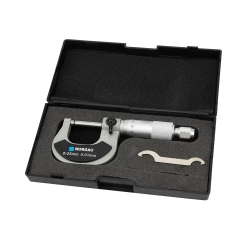 Микрометр гладкий NORGAU Industrial 0-25 мм, ГОСТ, Госреестр, с тонко притёртыми измерительными поверхностями