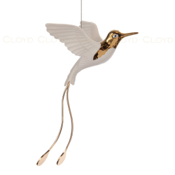 Декор подвесной Cloyd ARGANA Drop / фарфор - золото (арт.50060)