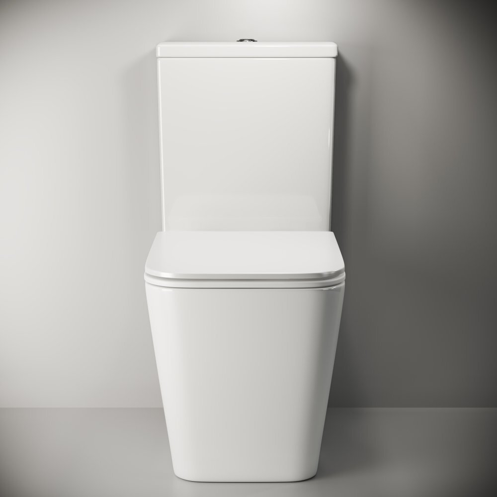 Унитаз-компакт Ceramica Nova Cubic Rimless CN1803 36 x 64 x 84 см напольный безободковый с бачком с сиденьем Soft Close