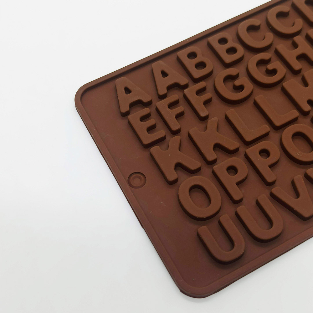 Форма силиконовая для шоколада "Английский алфавит"21*10см