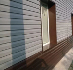 Сайдинг металлический Корабельная доска Полиэстер 0,4мм RALL 7004-Сигнальный серый