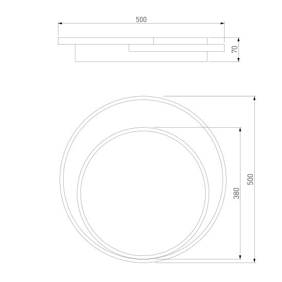 90251/1 / потолочный светильник / черный