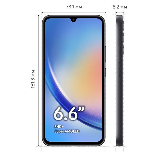 Смартфон Samsung Galaxy A34 8/256Gb  Черный