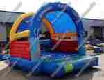 Коммерческий надувной батут "Синее море" с крышей