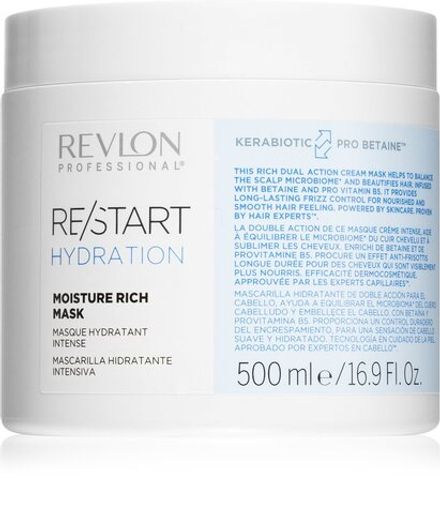Revlon Professional Re/Start Hydration - увлажняющая маска для сухих и нормальных волос /   500  ml  / GTIN 8432225114576