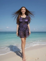 Купальник-платье слитный большой размер