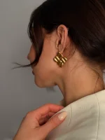 Серьги Аллегория, Золотые