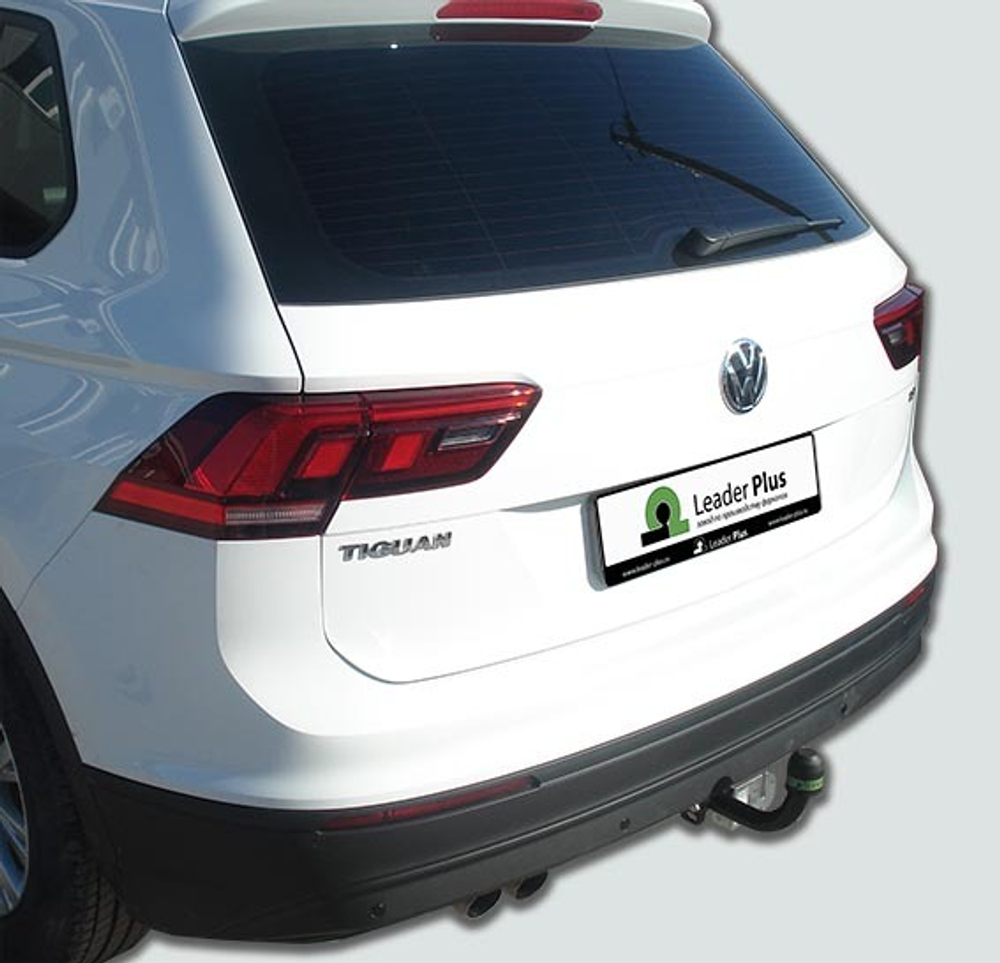 Фаркоп Лидер-Плюс для VW TIGUAN 1/2 2007 -/ JETTA (5K2) 2010 -2018 / SKODA YETI (5L7) 2009 -/KODIAQ 2016- /KAROQ с электрикой (Smart) и сертифкатом в комплекте арт.(V123-A)