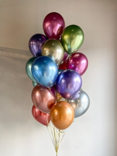 Сет № 411 - 17 шаров хром