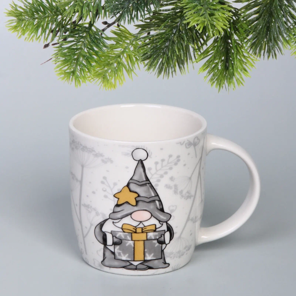 Кружка керамическая 330мл «Сказочные гномики», микс рисунков