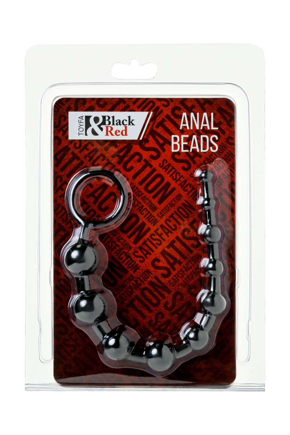 Анальная цепочка черная 25 см