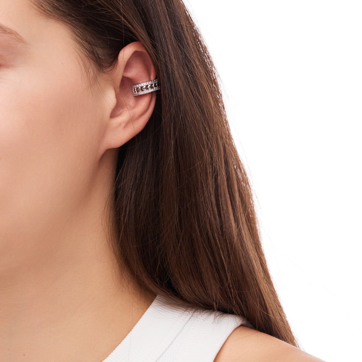 Кафф Chain of Hearts Cuff - Silver