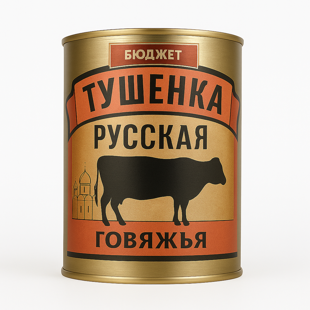 Тушенка Русская говяжья Семейный Бюджет 340 гр