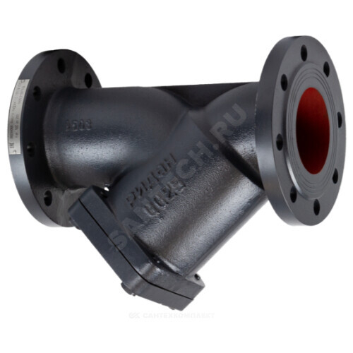 Фильтр сетчатый Y-образный чугун Ду 65 Ру16 фл ФСФ со сливной пробкой Ридан 082X4066R