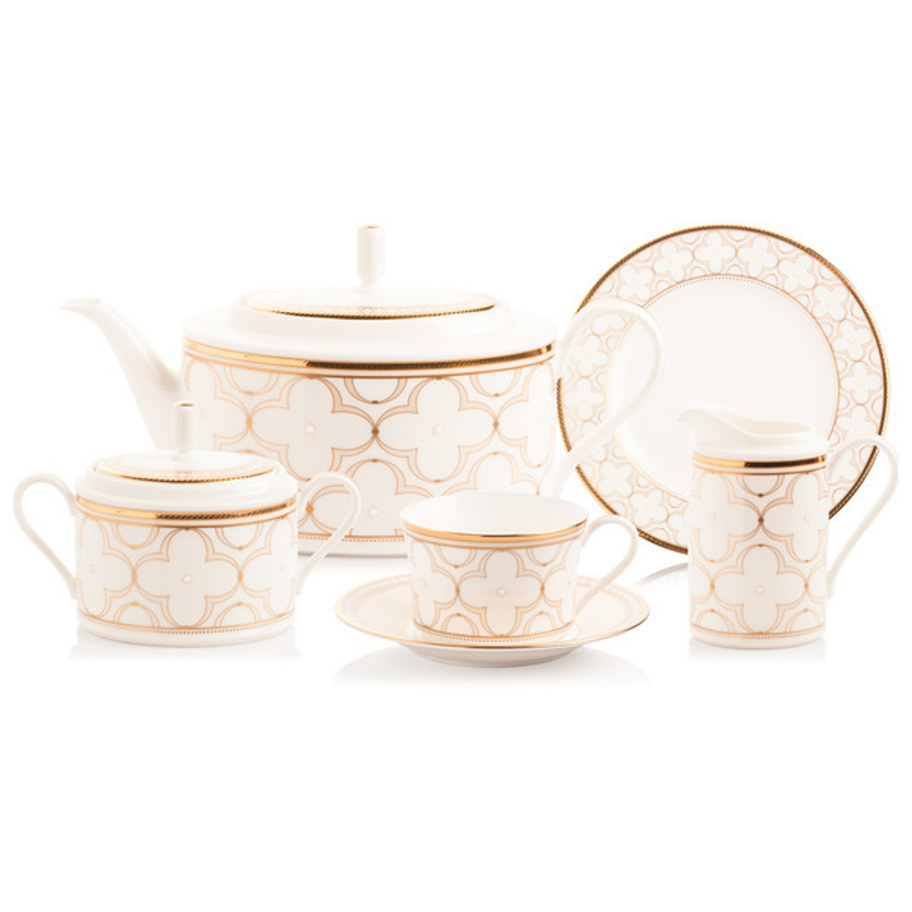 Сервиз чайный на 6 персон 21 предмет Noritake Трефолио