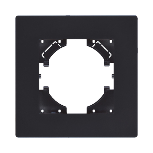 Рамка 1-постовая, черный матовый Kollinger Aspekt AT1BM