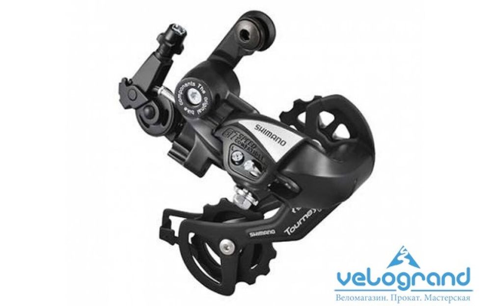 Переключатель задний Shimano Tourney RD-TX55, (6/7 ск.), крепление на ось