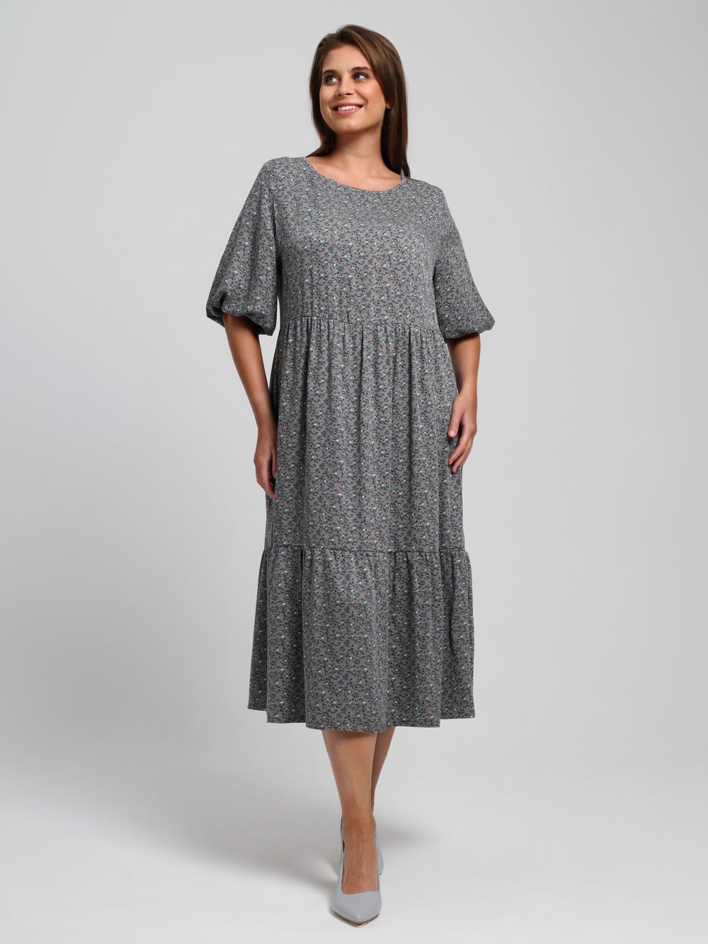 Платье Авантаж Виотекс СЕРЫЙ