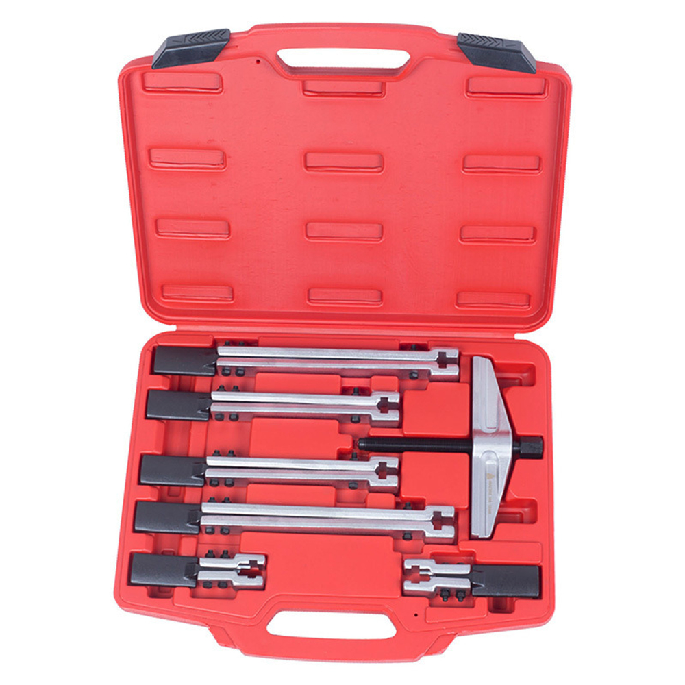 МАСТАК (104-12008C) Съемник подшипников, 2-х захватный, кейс, 8 предметов