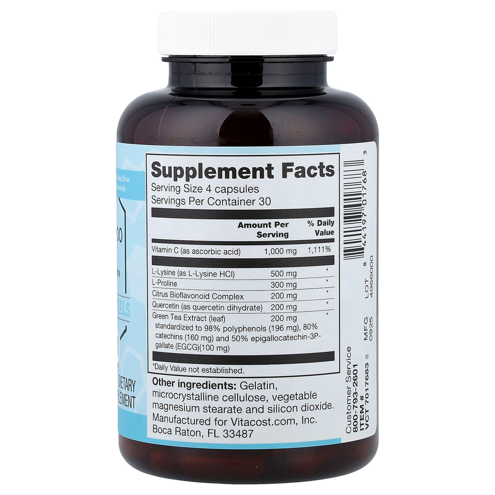 Vitacost, Synergy®, витамин C-1000, 120 капсул